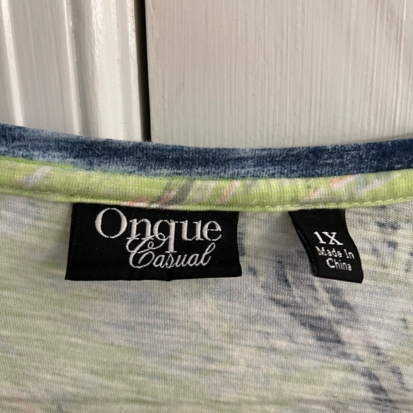 Women’s Size 1X Onque 3/4 Sleeve Top - Picture 4 of 6